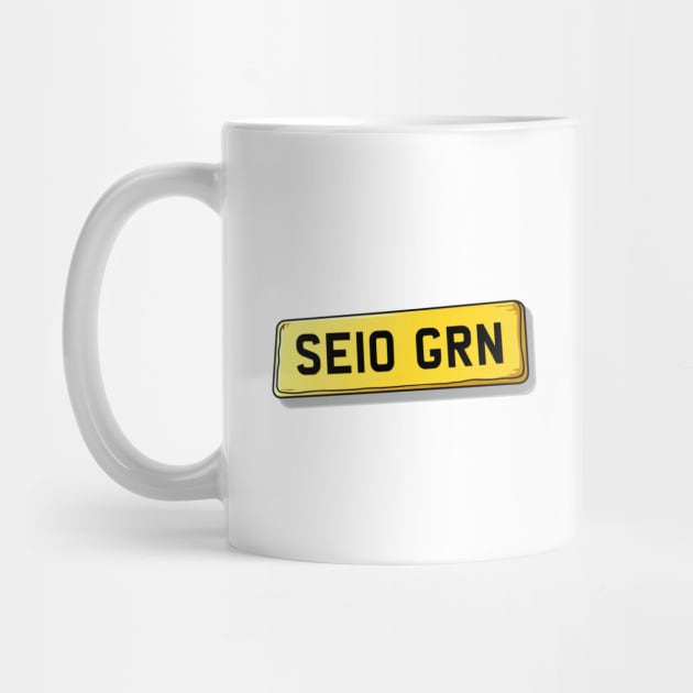 SE10 GRN Greenwich Number Plate by We Rowdy